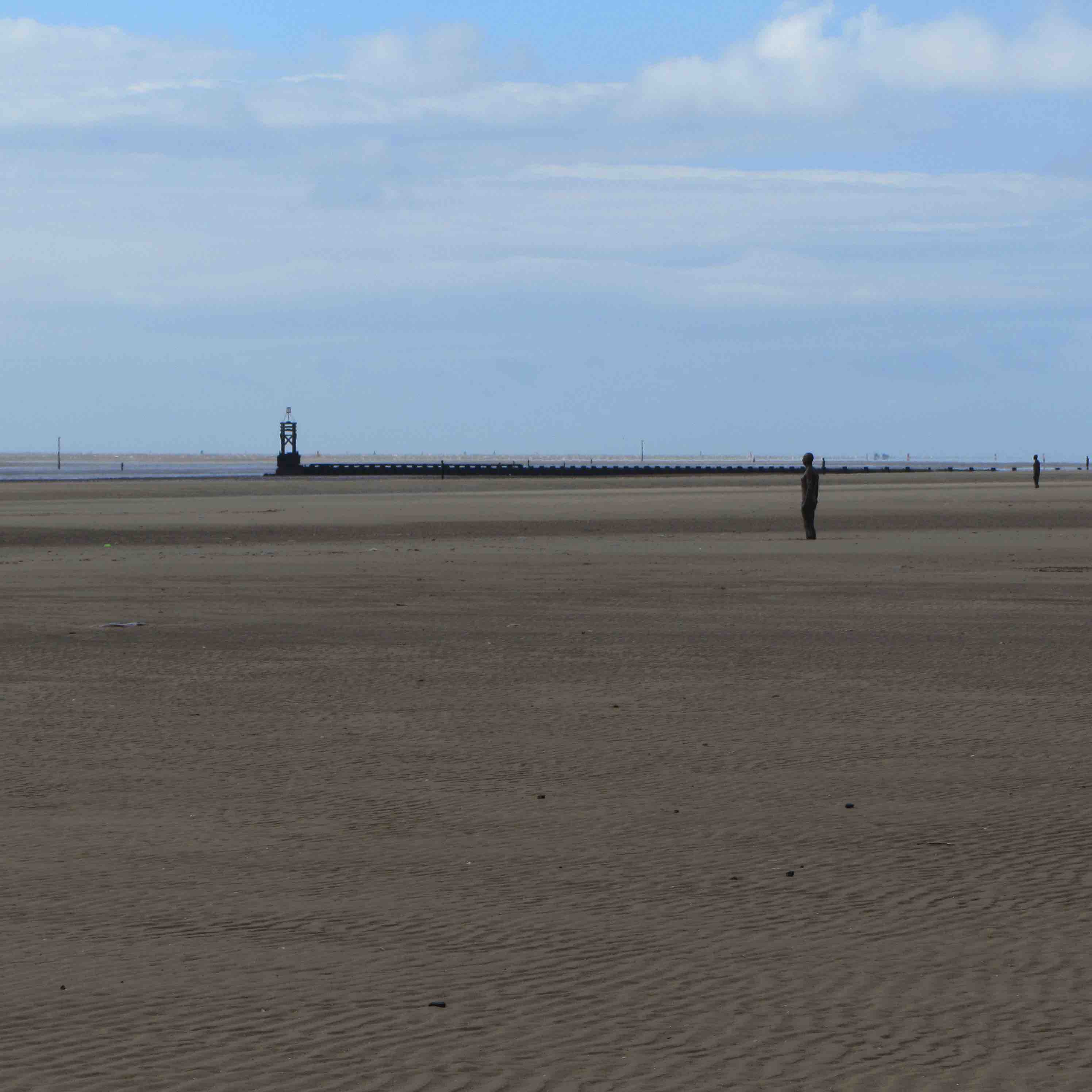 The Iron Men of Crosby Beach installation, Liverpool